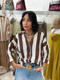 Camicia a righe over