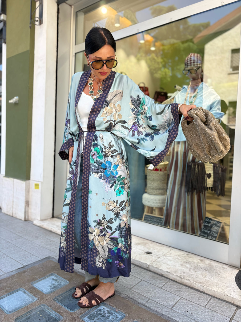 Kimono blossom azzurro