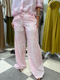 Pantalone a bandana rosa