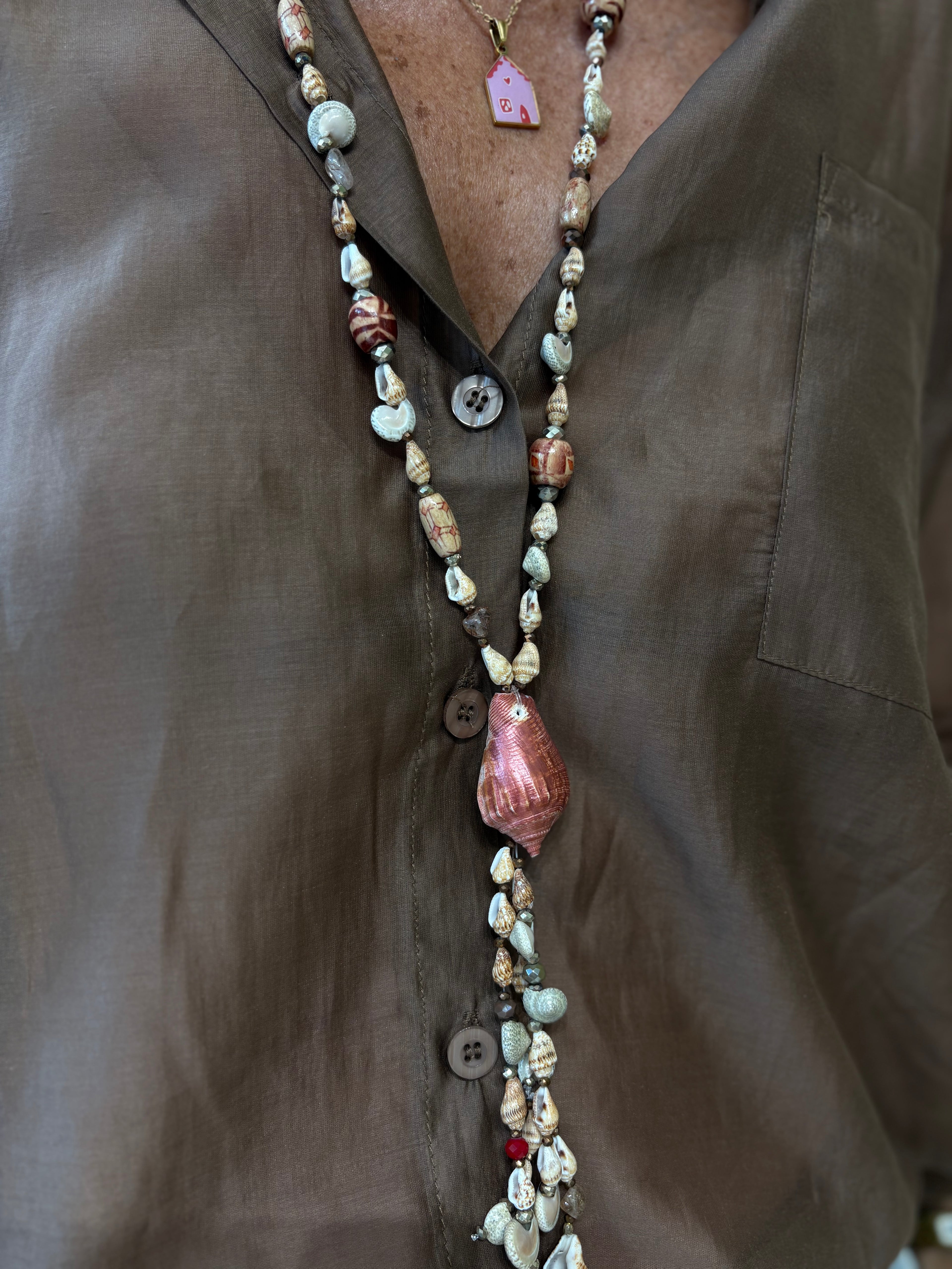 Collana corallo rosa