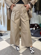 Coordinato Beige Doppiopetto con Pantalone cropped