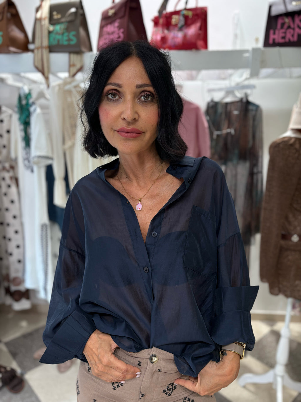 Camicia ultra light - blu notte