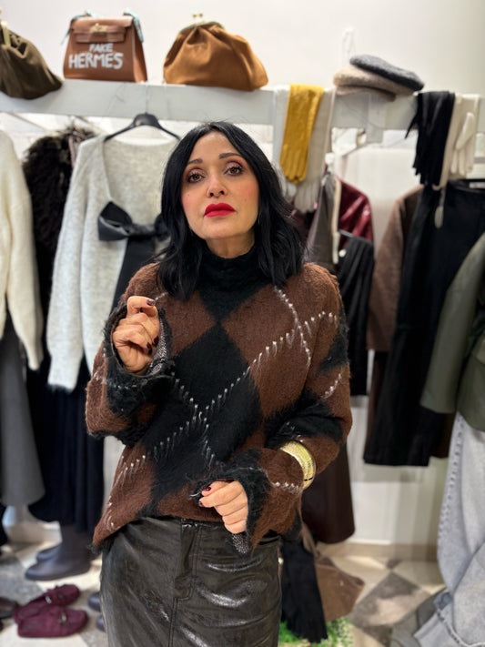 Maglione rombi blurry