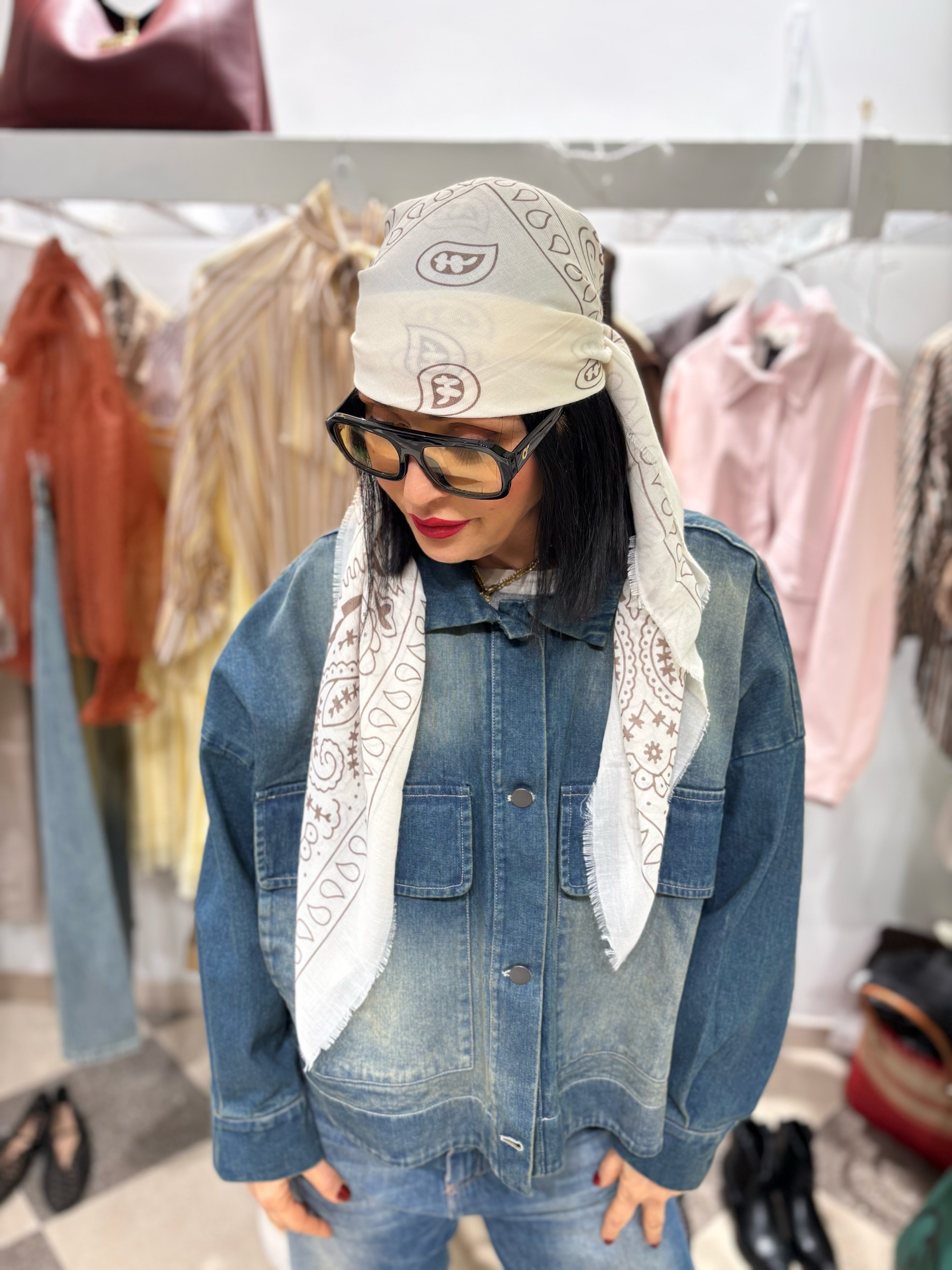 Pashmina stampa bandana | tre varianti colore