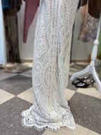 Pantalone palazzo full length pizzo