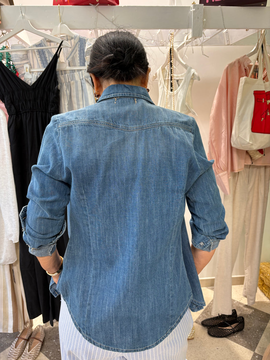 Motel - camicia in denim slim fit