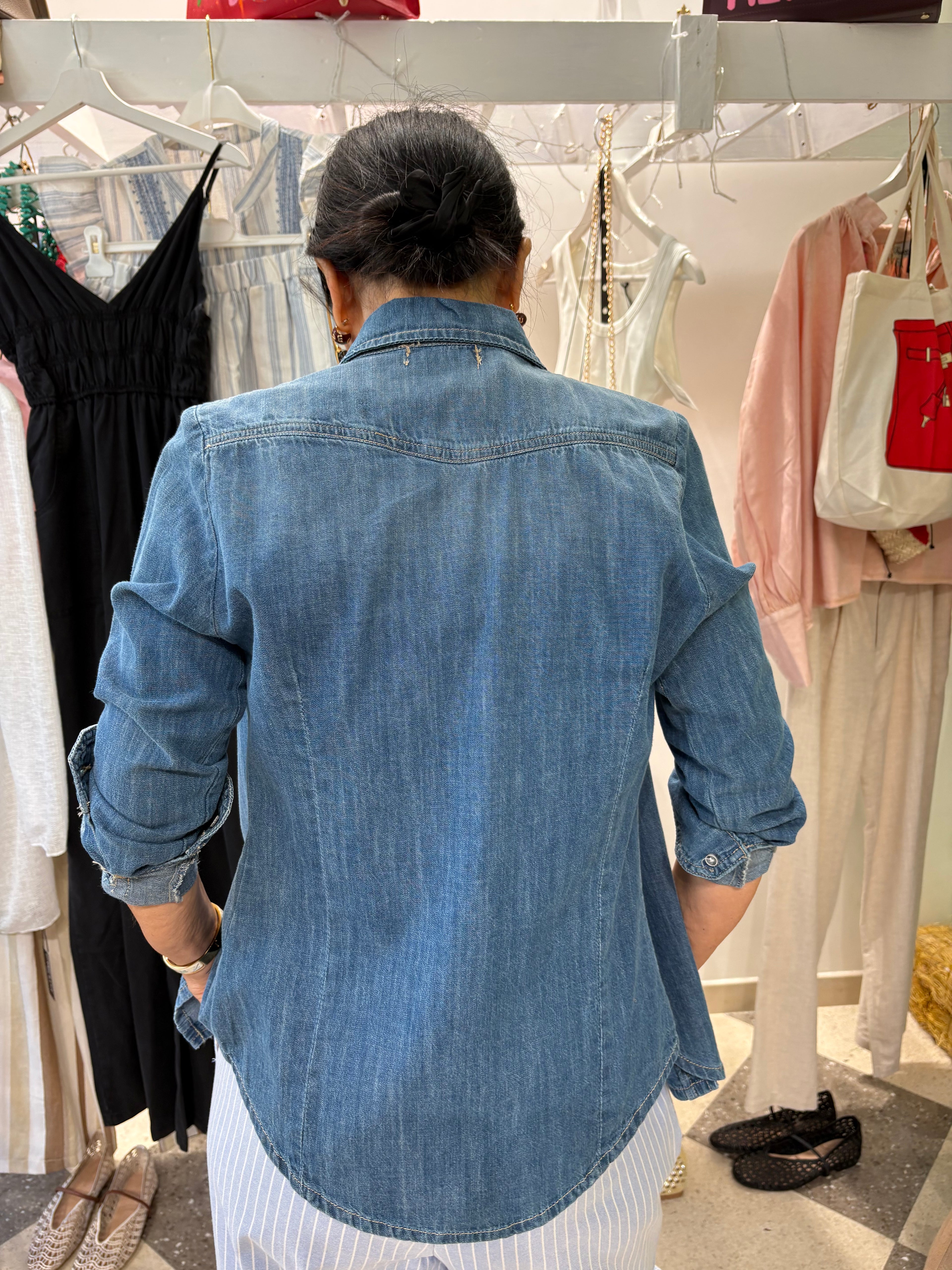 Motel - camicia in denim slim fit