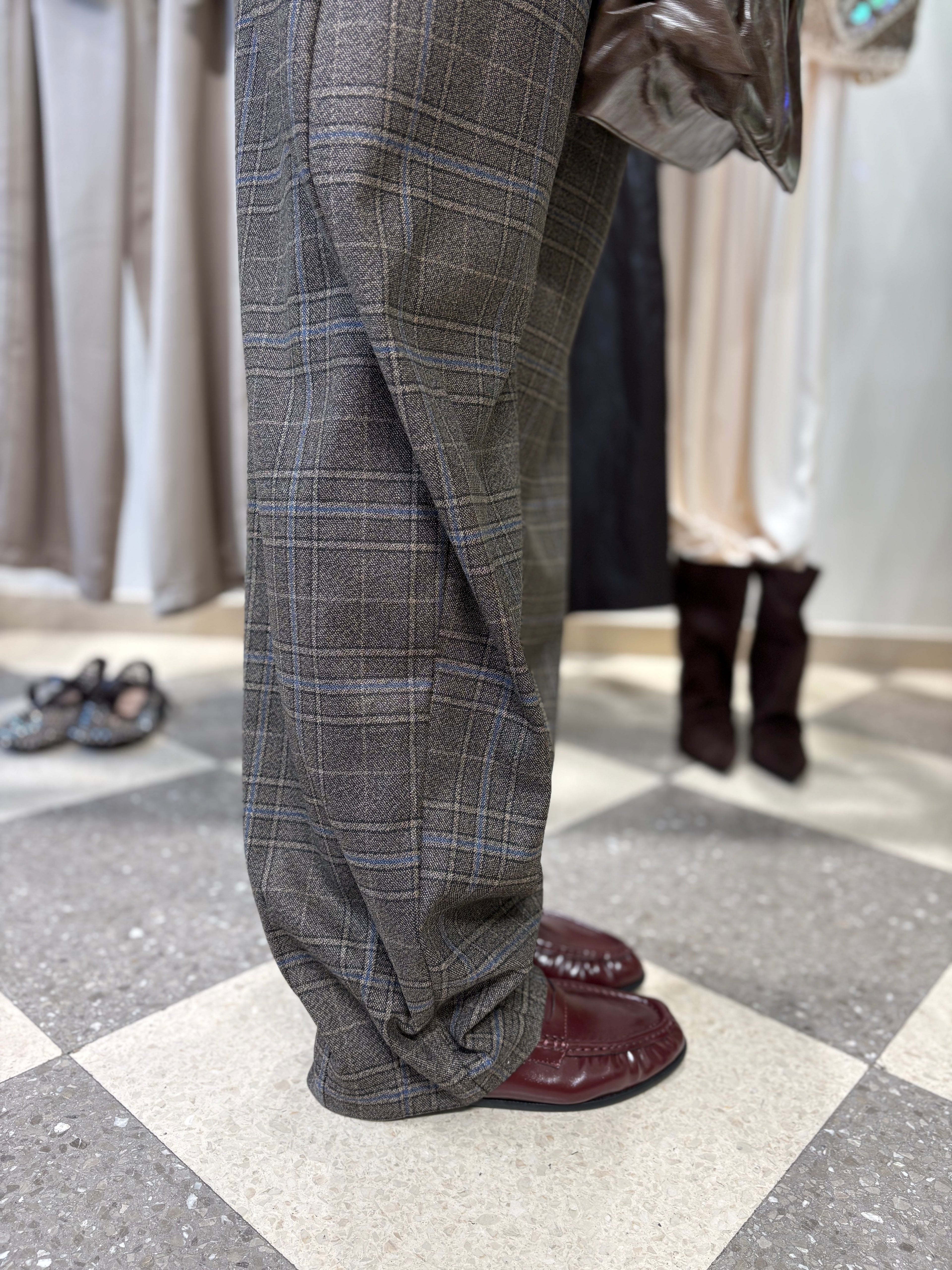 Pantalone sartoriale check