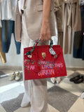 Borsa “you fake like this birkin” -fire red