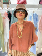 Camicia morbida - Terracotta