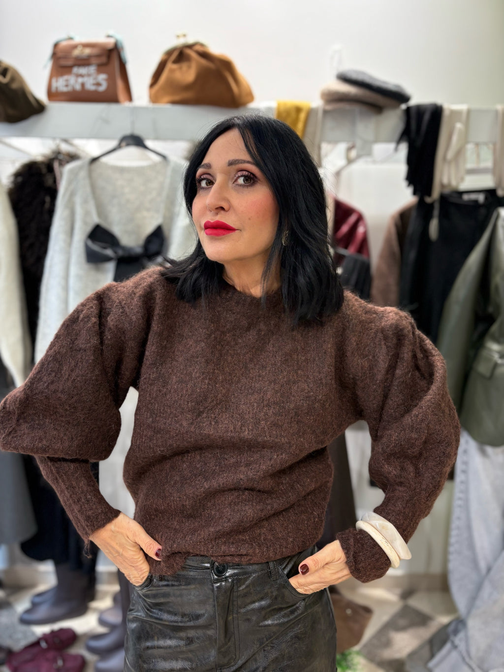 Maglione maniche  lunghe balloon