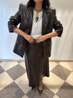 Gonna Midi effetto pelle