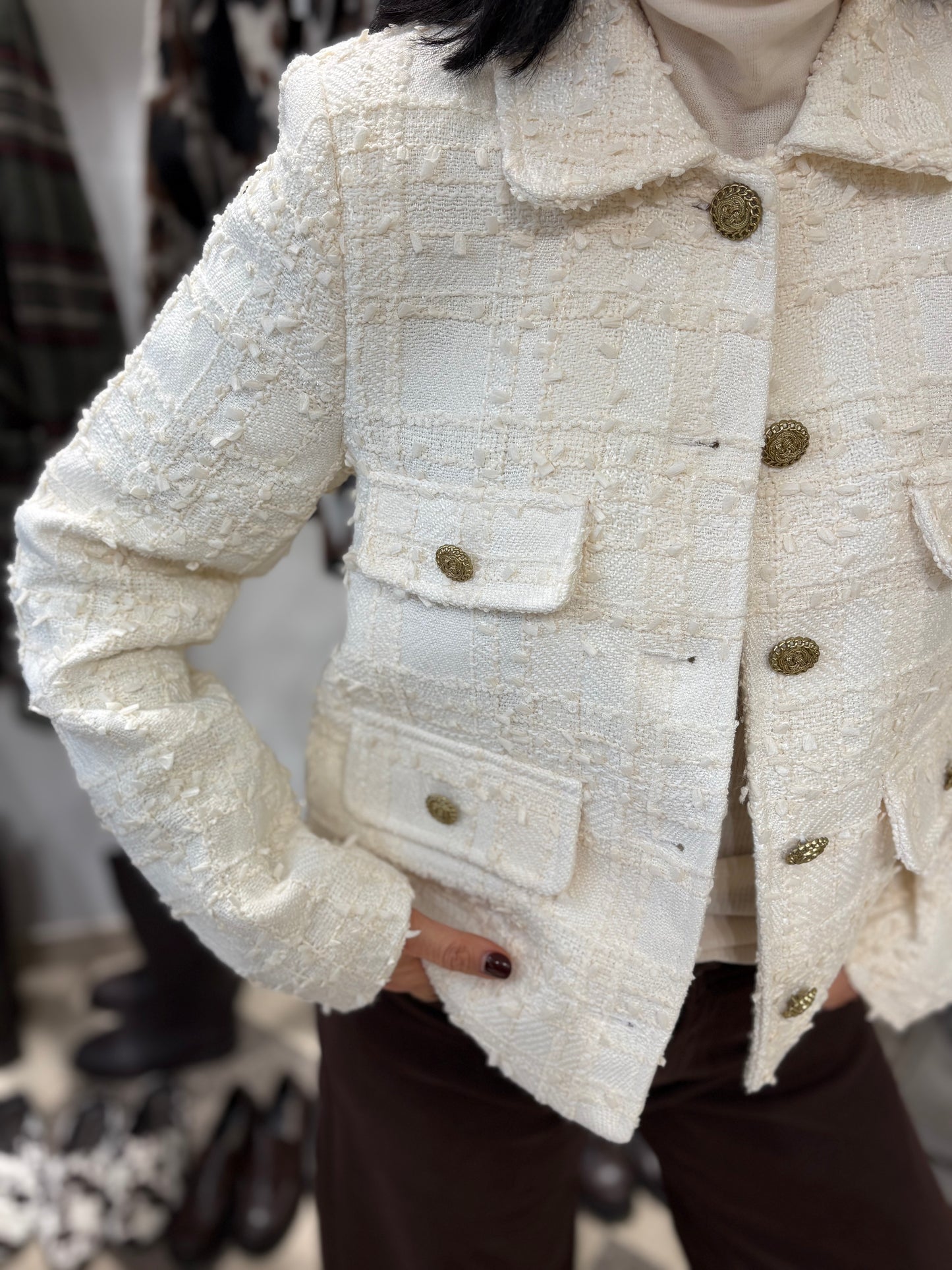 Giacca bottoni gioiello