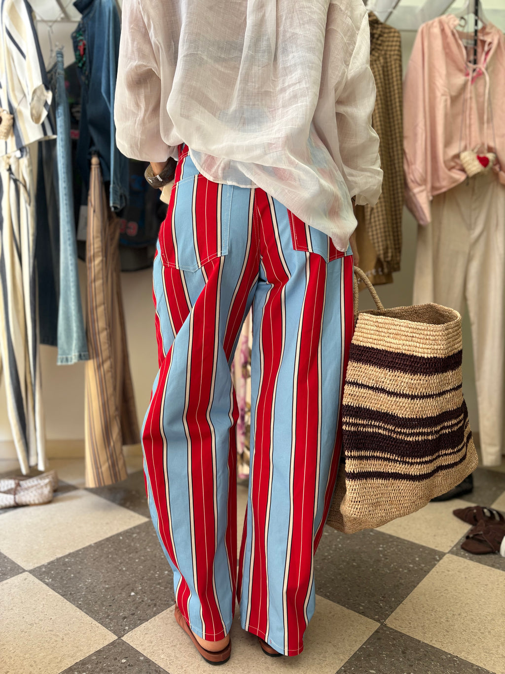 Pantalone maxi stripes