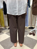 Pantalone in cotone con elastico in vita