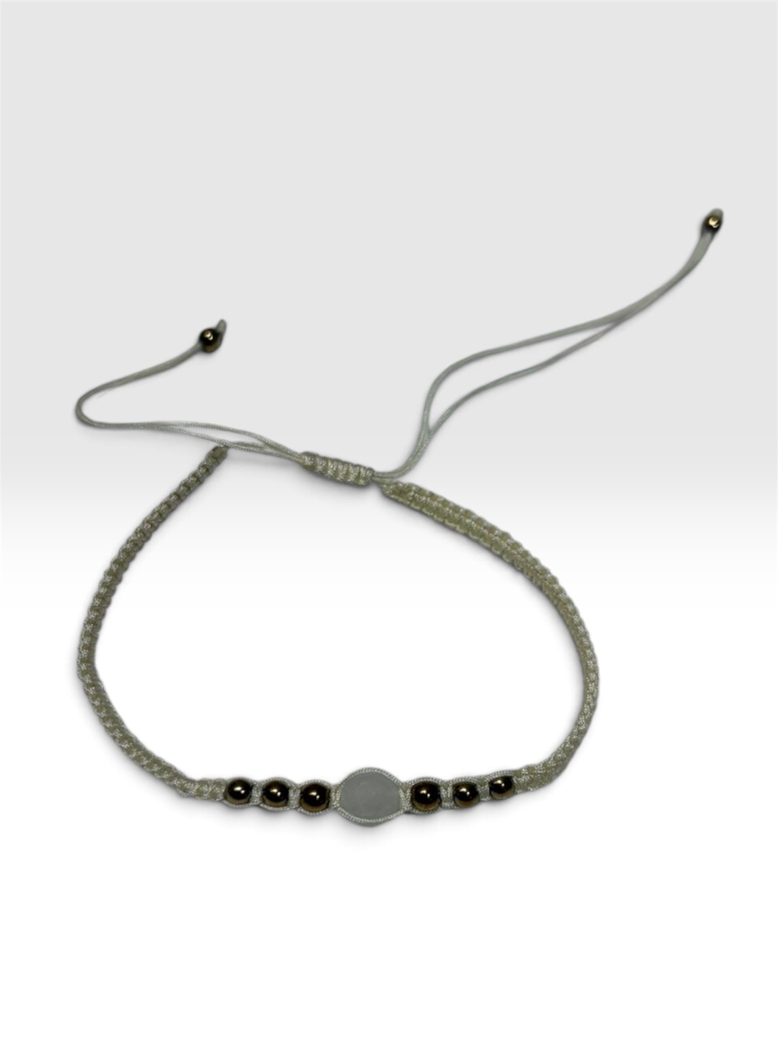 Bracciale cordoncino panna